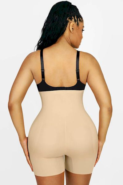 Breathable Latex Tummy Control Firm Compression Shapewear with Butt Lifting Magic