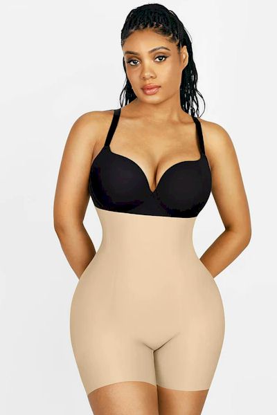 Breathable Latex Tummy Control Firm Compression Shapewear with Butt Lifting Magic