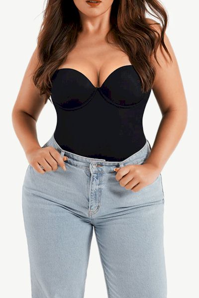 Load image into Gallery viewer, Bustier Underwire Tummy Control Bodysuit for a Sleek and Slender Figure
