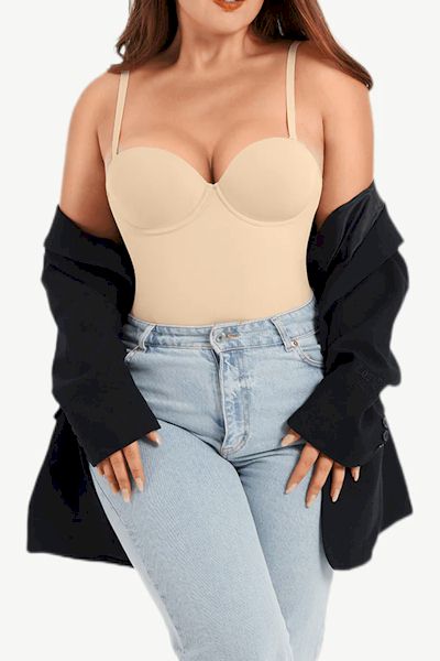 Load image into Gallery viewer, Bustier Underwire Tummy Control Bodysuit for a Sleek and Slender Figure
