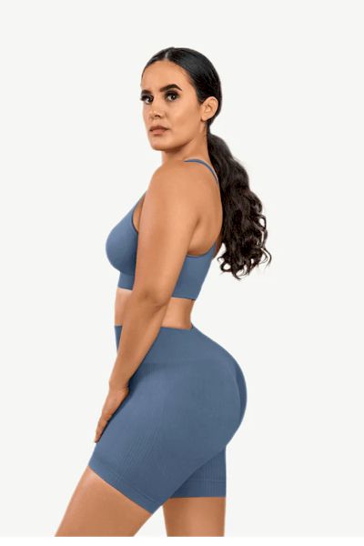 Butt Lift Bliss: Wide-Strap Abdominal Fit Sportswear for Curves that Wow