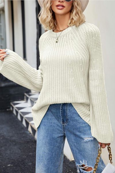 Stay Snug in Style: Versatile Knitted Sweater with 5 Color Options