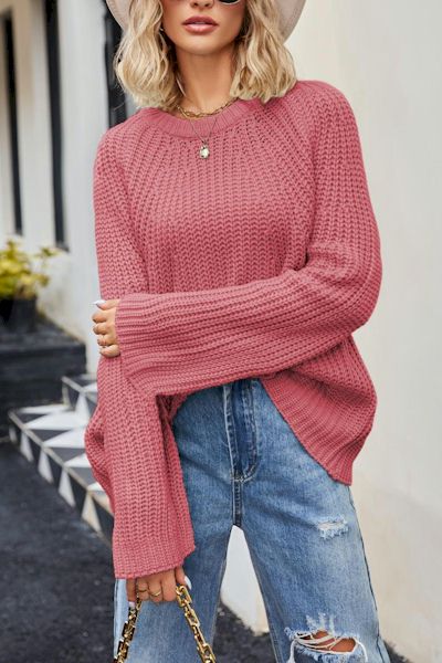 Stay Snug in Style: Versatile Knitted Sweater with 5 Color Options