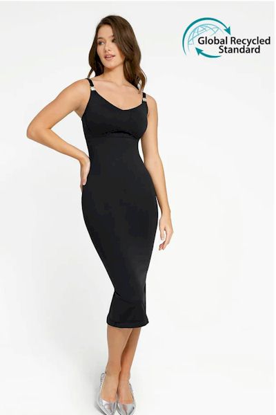 Load image into Gallery viewer, Versatile Elegance: Deep V Sling Shaping Dress
