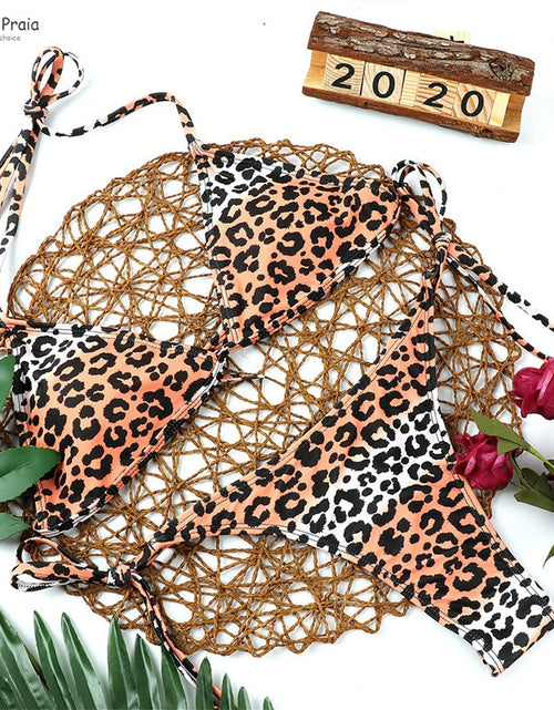 Load image into Gallery viewer, Wild and Sexy All Day: Turn Heads with our Smokin&#39; Hot Leopard Print Bikini!
