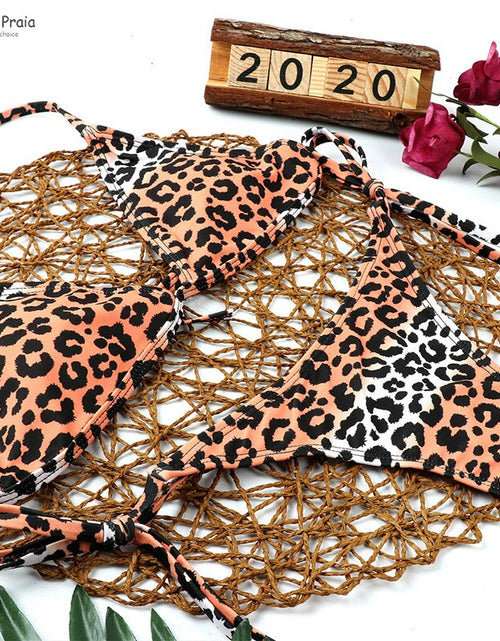 Load image into Gallery viewer, Wild and Sexy All Day: Turn Heads with our Smokin&#39; Hot Leopard Print Bikini!
