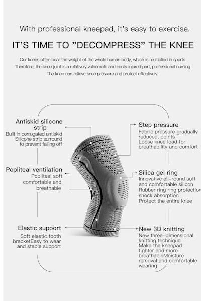 Load image into Gallery viewer, Compression Knee Sleeve with Silicone Support – Ultimate Knee Pain Relief
