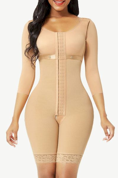 Load image into Gallery viewer, Lace Trim Body Shaper for Hourglass Figure and Post-Surgical Recovery
