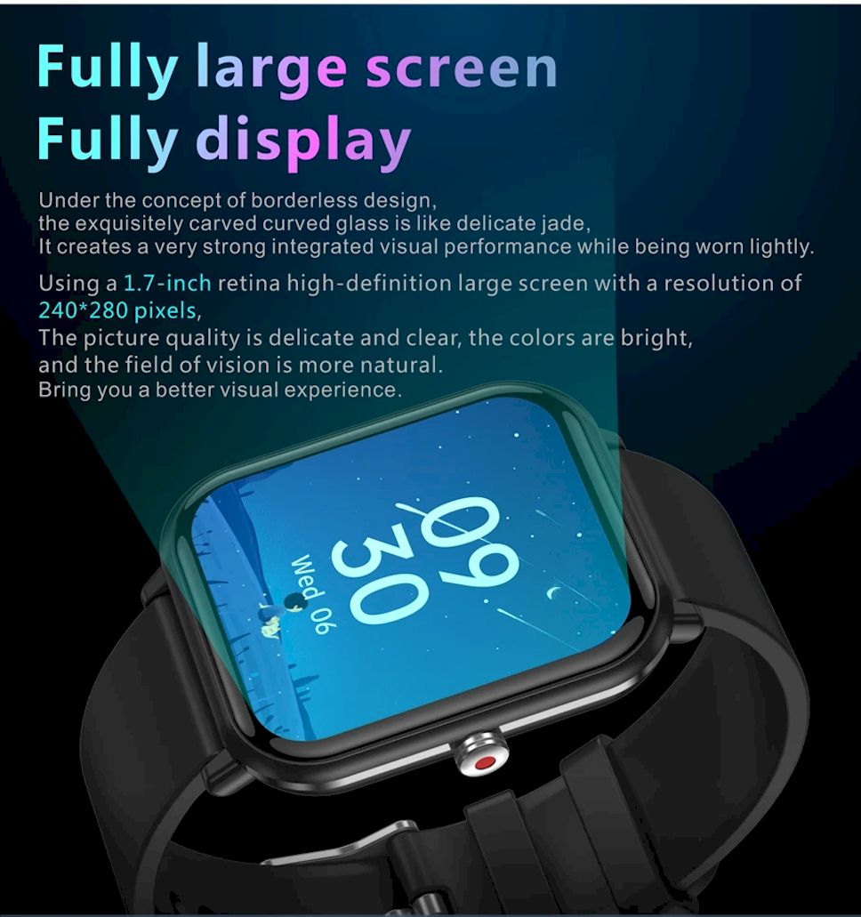 Smart Watch for Women and Men – Full Touch Screen, Fitness & Health Tracker 2024