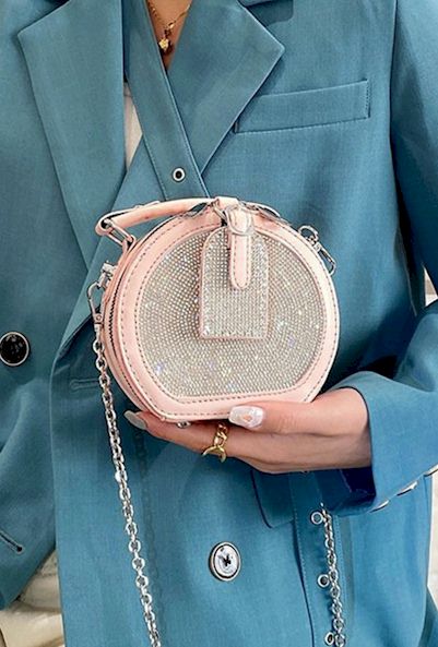 Load image into Gallery viewer, Dazzling Elegance: Embrace Sophistication with our Round-shaped Handbag
