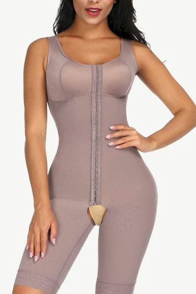 Load image into Gallery viewer, Curves &amp; Comfort: Ultimate Stretch Hooks Crotchless Bodysuit
