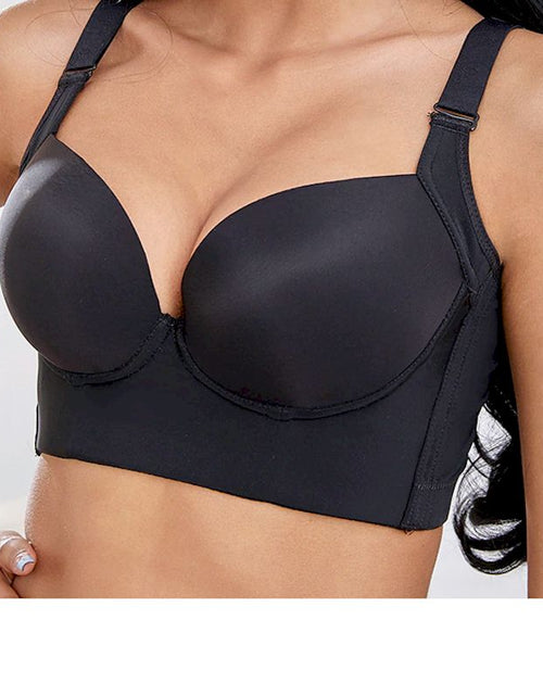 Load image into Gallery viewer, Deep Cup Push Up Bras Back Fat Shaper
