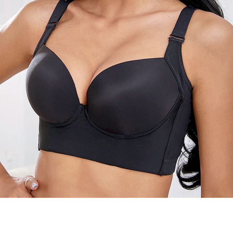 Deep Cup Push Up Bras Back Fat Shaper