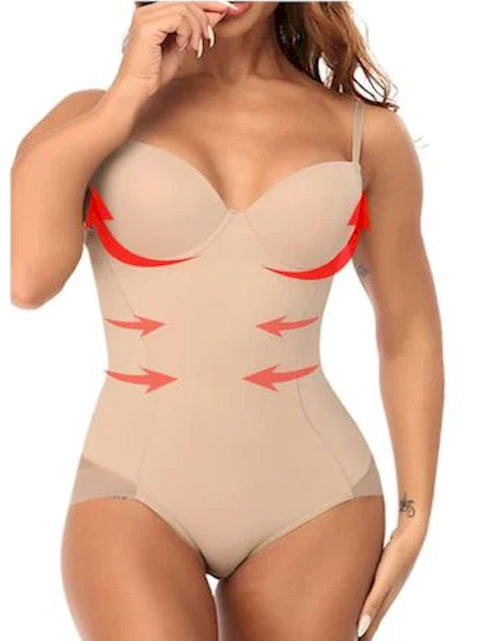 Load image into Gallery viewer, Tummy Control Body Shaper Seamless Shapewear with Built-in Bra
