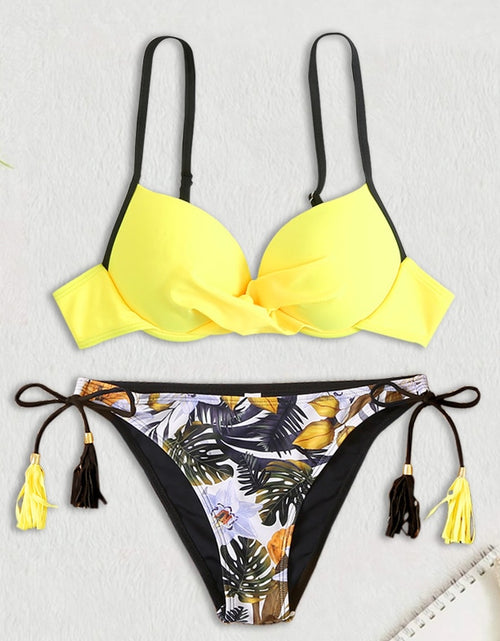 Load image into Gallery viewer, Beach Goddess: Dive into Style with our Sexy Push Up Bikinis Set
