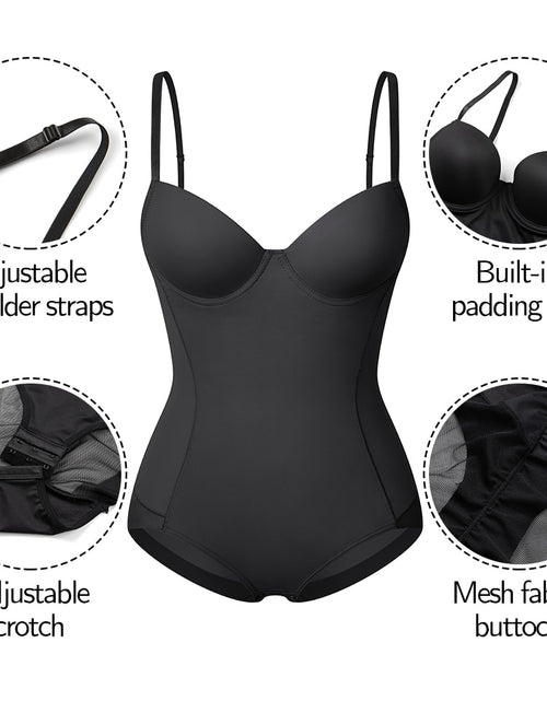 Load image into Gallery viewer, Bodysuits Full Body Shaper Built-In Bras Tummy Control Underwear
