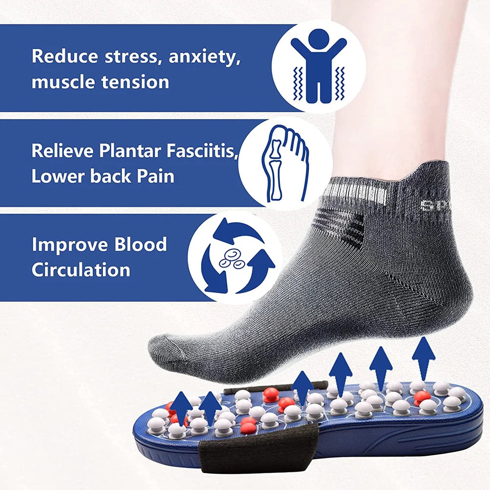 Acupressure Massage Slippers – Reflexology Sandals for Plantar Fasciitis & Foot Pain Relief