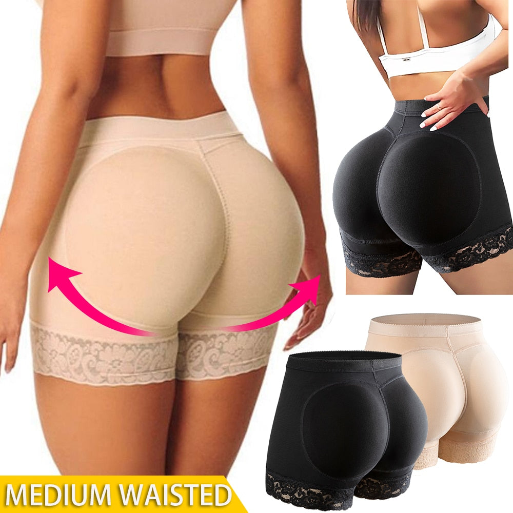 High Waist Cinchers Push Up Seamless Pads Fake Hip Lifting Shapewear