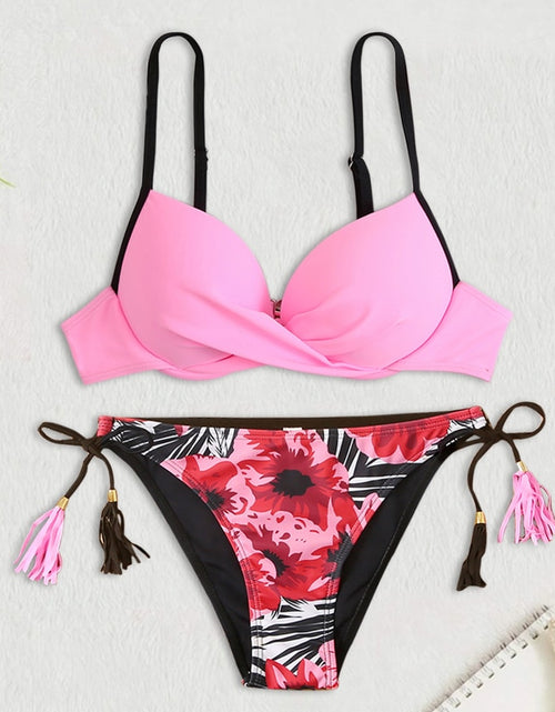 Load image into Gallery viewer, Beach Goddess: Dive into Style with our Sexy Push Up Bikinis Set
