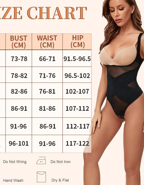 Load image into Gallery viewer, Mesh Thongs Bodysuit Shapewear Women Seamless Full Body Shaper Waist Slim Tummy Control Underwear Flat Belly Underbust Corset
