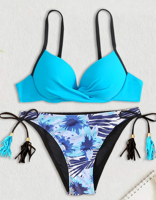 Load image into Gallery viewer, Beach Goddess: Dive into Style with our Sexy Push Up Bikinis Set
