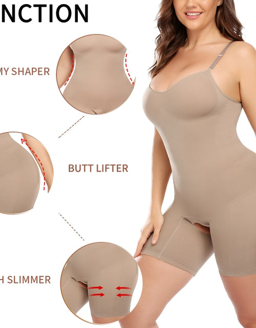 Load image into Gallery viewer, Seamless Bodysuit Butt Lifter Tummy Control Chest Enhancing Shapewear
