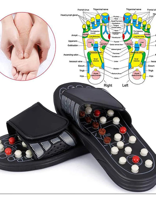 Load image into Gallery viewer, Acupressure Massage Slippers – Reflexology Sandals for Plantar Fasciitis &amp; Foot Pain Relief
