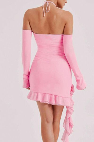 Load image into Gallery viewer, Must-Have Sexy and Confident 3D Flower Mini Bodycon Dress
