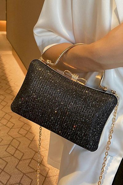 Load image into Gallery viewer, Luxury and Fashion Combined: Turn Heads with our Rhinestone Decor Crossbody Bag
