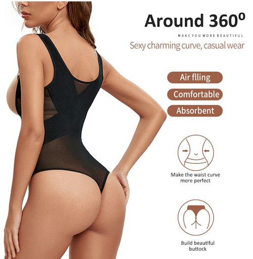 Load image into Gallery viewer, Thong Bodysuits Full BodyShaper Seamless Sexy Tummy Control Shapewear
