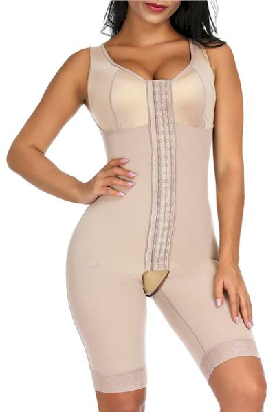 Load image into Gallery viewer, Ultimate Stretch Nude Hooks Crotchless Unpadded Big Size Fajas Bodysuit
