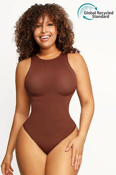 Load image into Gallery viewer, Eco-Friendly Seamless  Thong Shaping Bodysuit: Show Off Your Curves with Confidence
