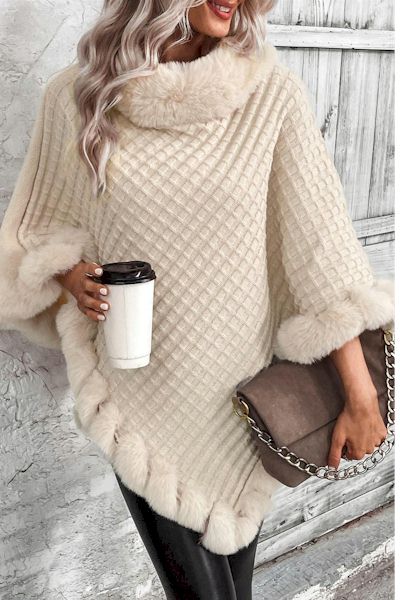 Load image into Gallery viewer, Snuggle in Style: Exquisite Fur Collar Sweater for Lazy Days
