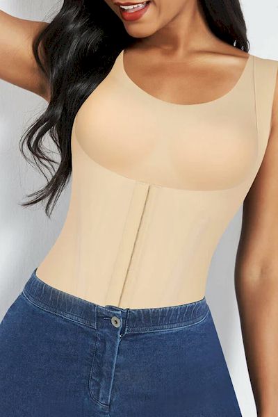 Load image into Gallery viewer, MID SUPPORT - Flawless Curves Bodysuit: Fake Two-Piece Traceless Side Panels Tummy Control
