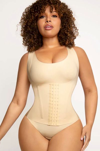 Load image into Gallery viewer, MID SUPPORT - Flawless Curves Bodysuit: Fake Two-Piece Traceless Side Panels Tummy Control
