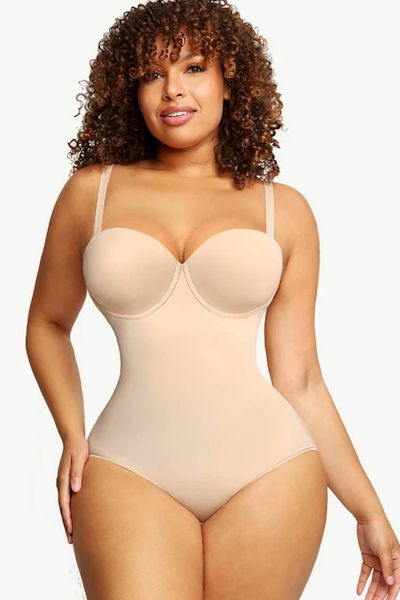 Load image into Gallery viewer, Sculpted Sophistication: Premium Cupped Panty Shaping Bodysuit for Curves
