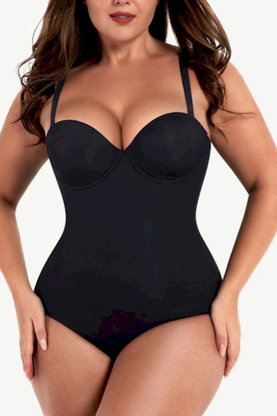 Load image into Gallery viewer, Sculpted Sophistication: Premium Cupped Panty Shaping Bodysuit for Curves
