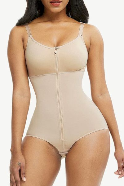 Load image into Gallery viewer, Zipper Chic: Full Body Shaper Fajas with Front Zipper for Effortless Elegance
