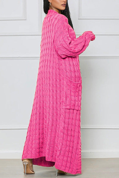 Fashionable and Sophisticated Plus Size Long Cardigan Sweater