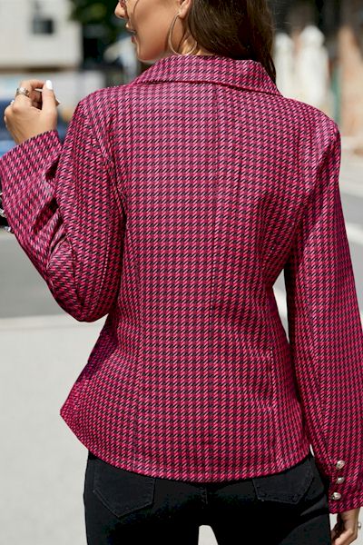 Load image into Gallery viewer, Modern Chic Meets Classic Houndstooth in our Exclusive Blazer
