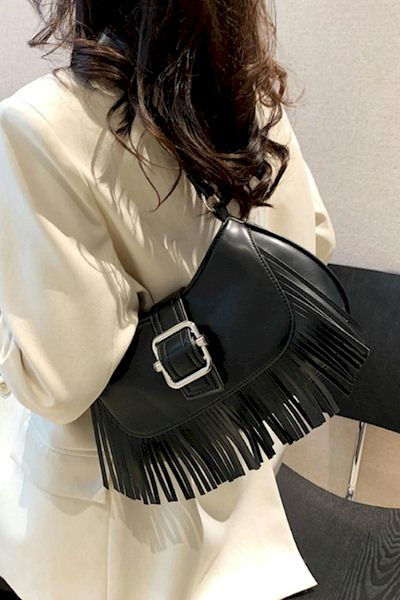 Load image into Gallery viewer, Sleek and Chic: Add Elegance to Your Ensemble with our Vegan Leather Shoulder Bag!
