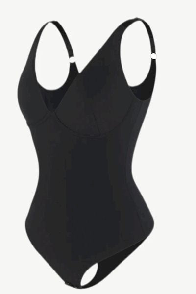 Load image into Gallery viewer, Flawless All Day: Plunge V Neck Bodysuit for Maximum Confidence and Comfort
