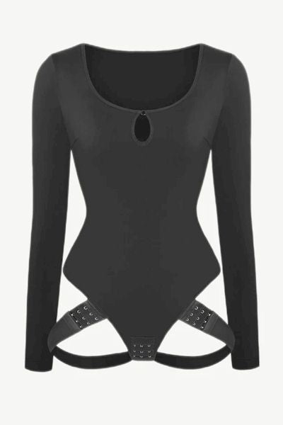 Scoop Neck Butt Lifting Shapewear Thong Bodysuit: Maximize Your Curves