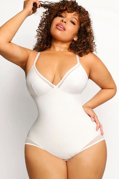 Load image into Gallery viewer, LIGHT SUPPORT - Maximum Coverage Bodysuit Shapewear: V-Neck, Creative Design, and Smooth Lines
