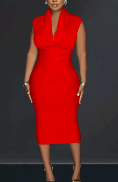 Showstopping Midi Dress to Flatter Curves in Sizes up to 2XL