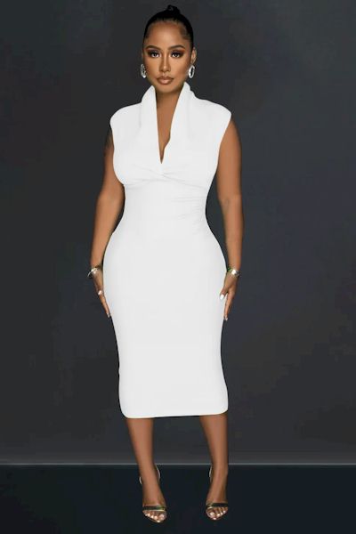 Load image into Gallery viewer, Showstopping Midi Dress to Flatter Curves in Sizes up to 2XL
