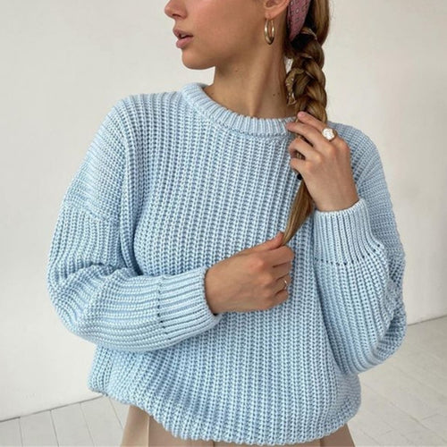 Load image into Gallery viewer, Luxury Coziness: Delicate Knit Loose Sweater for Effortless Chic
