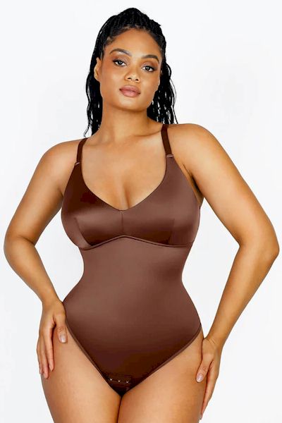 Load image into Gallery viewer, Comfort &amp; Style Shaping Thong Bodysuit: Flaunt Your Best Curves
