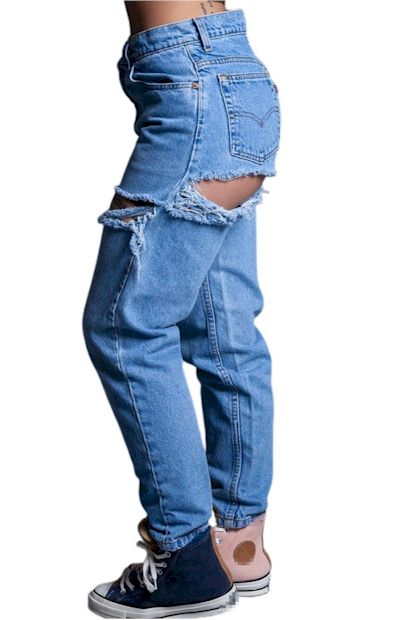 Denim Dreams: Slight Stretch Slim-Fit Jeans with Waist Detail S-3XL