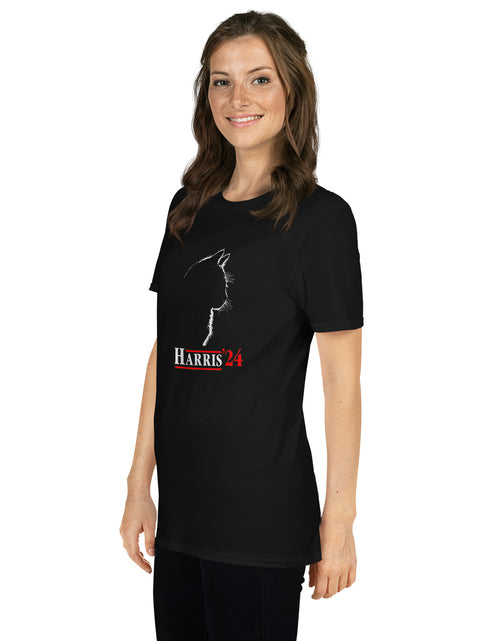 Load image into Gallery viewer, Kamala Harris Cat Short-Sleeve Unisex T-Shirt
